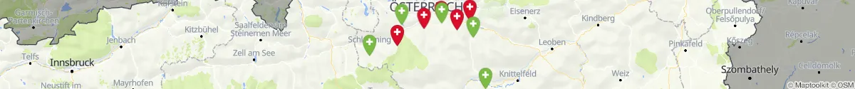 Kartenansicht für Apotheken-Notdienste in der Nähe von Lassing (Liezen, Steiermark)